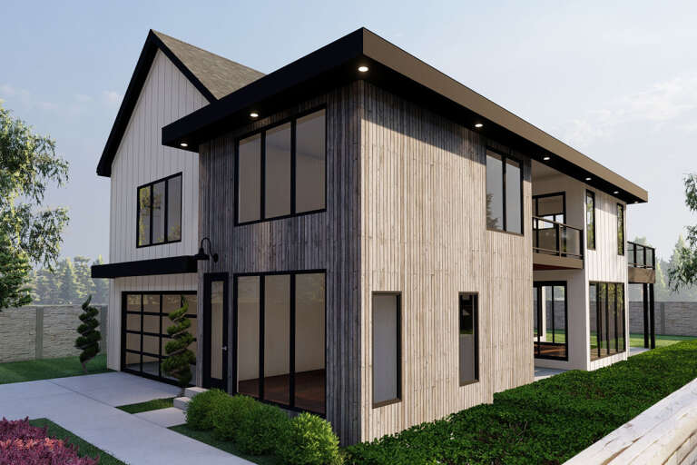 Modern  House Plan #963-00441 Elevation Photo