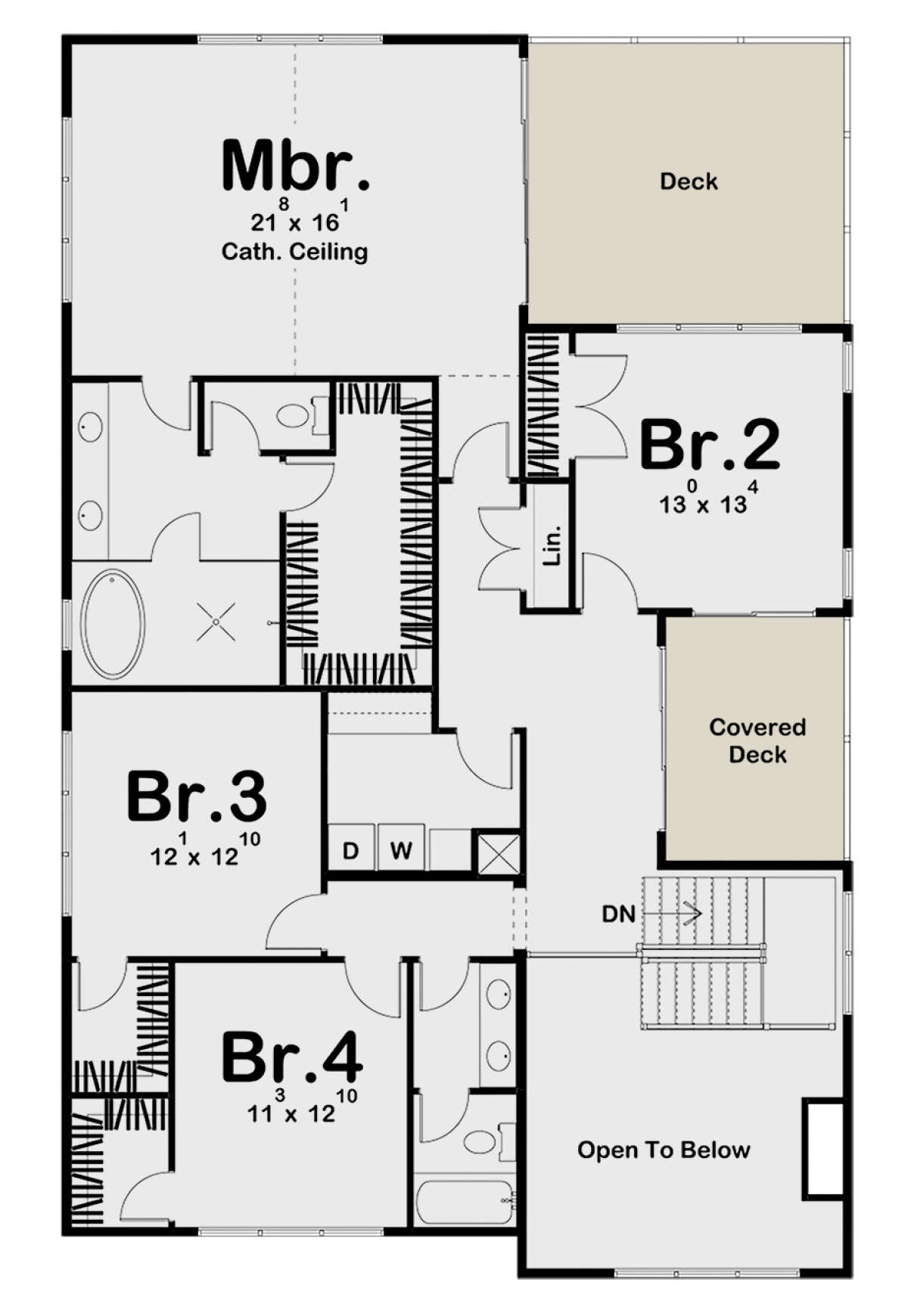 Second Floor for House Plan #963-00441
