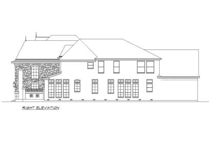 French Country House Plan #5445-00435 Elevation Photo