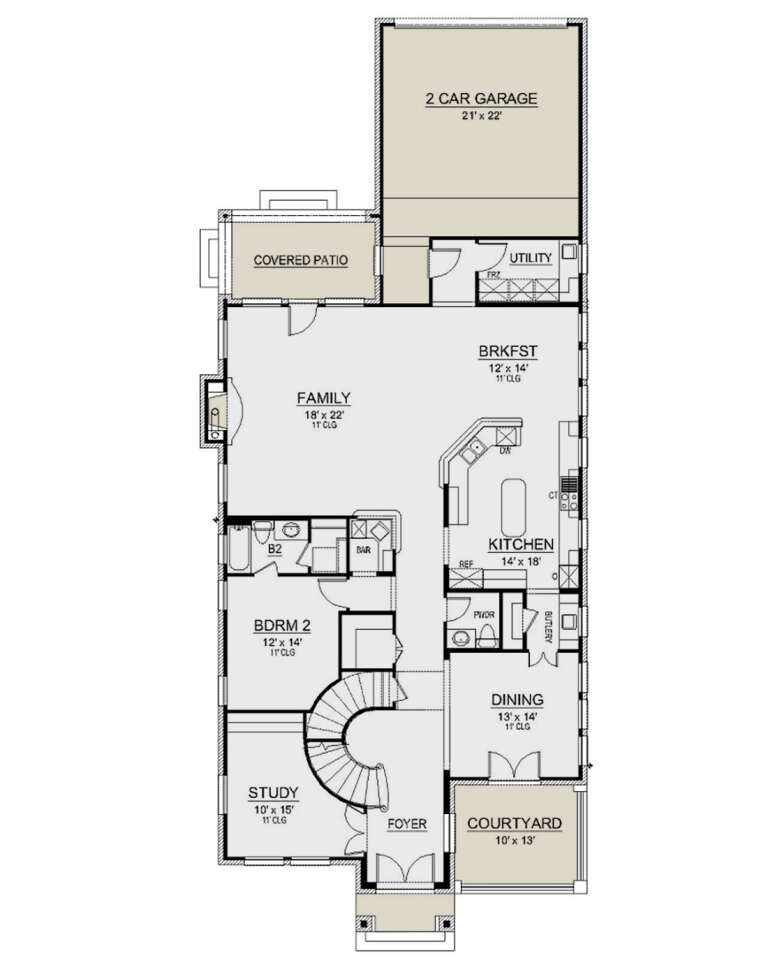 House Plan House Plan #24747 Drawing 1