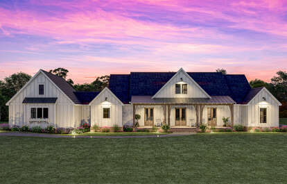 Modern Farmhouse House Plan #4534-00034 Elevation Photo