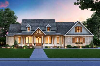 Modern Farmhouse House Plan #4534-00035 Elevation Photo