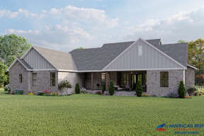 Modern Farmhouse House Plan #4534-00035 Elevation Photo