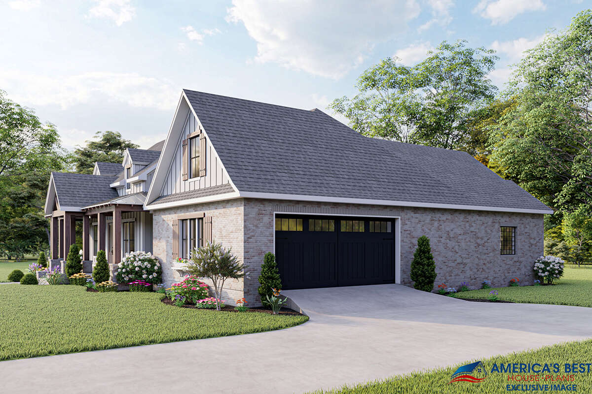 Modern Farmhouse House Plan #4534-00035 Elevation Photo