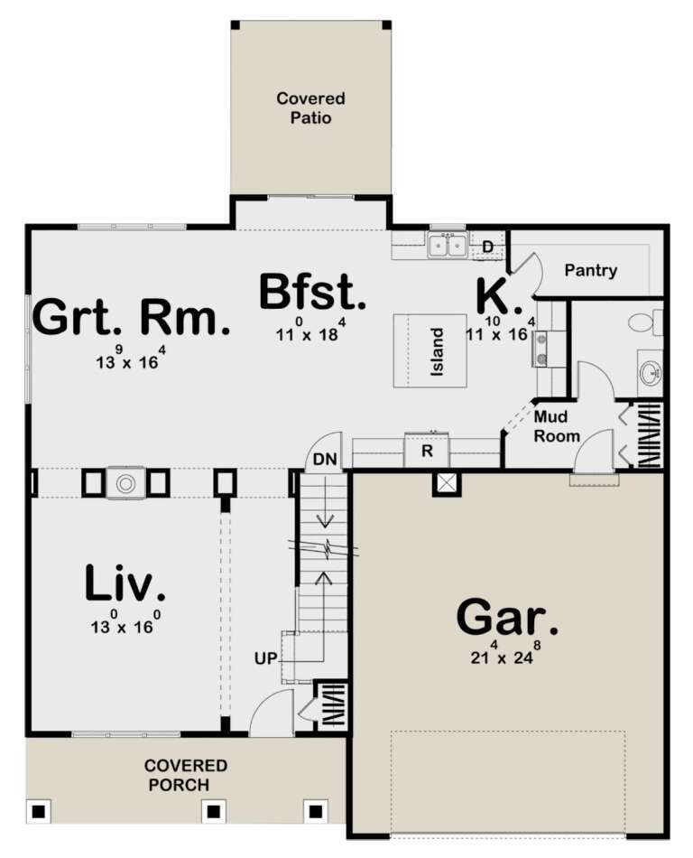 House Plan House Plan #24750 Drawing 1