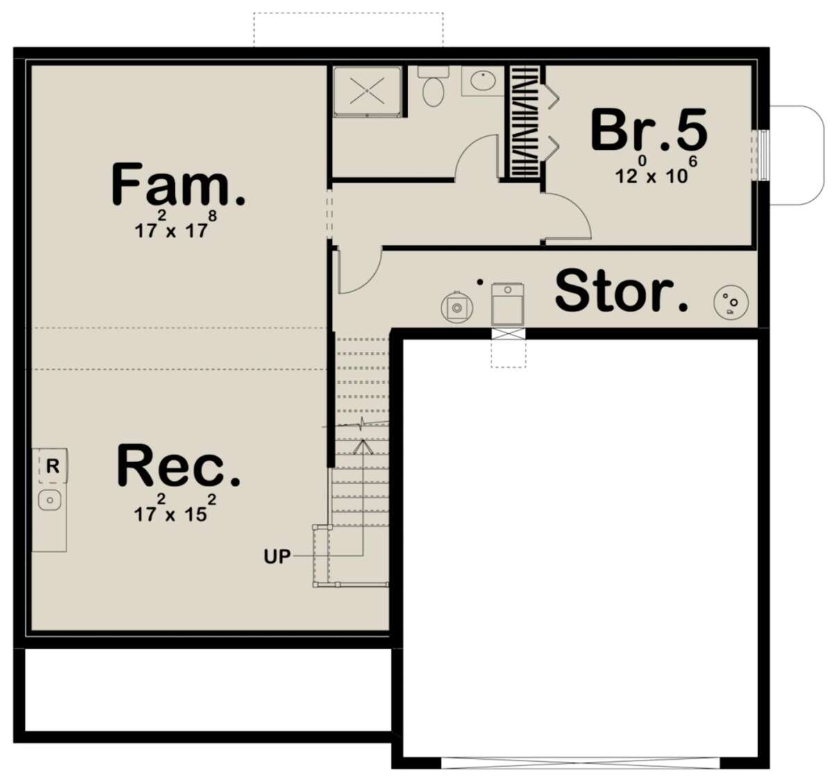 Basement for House Plan #963-00442