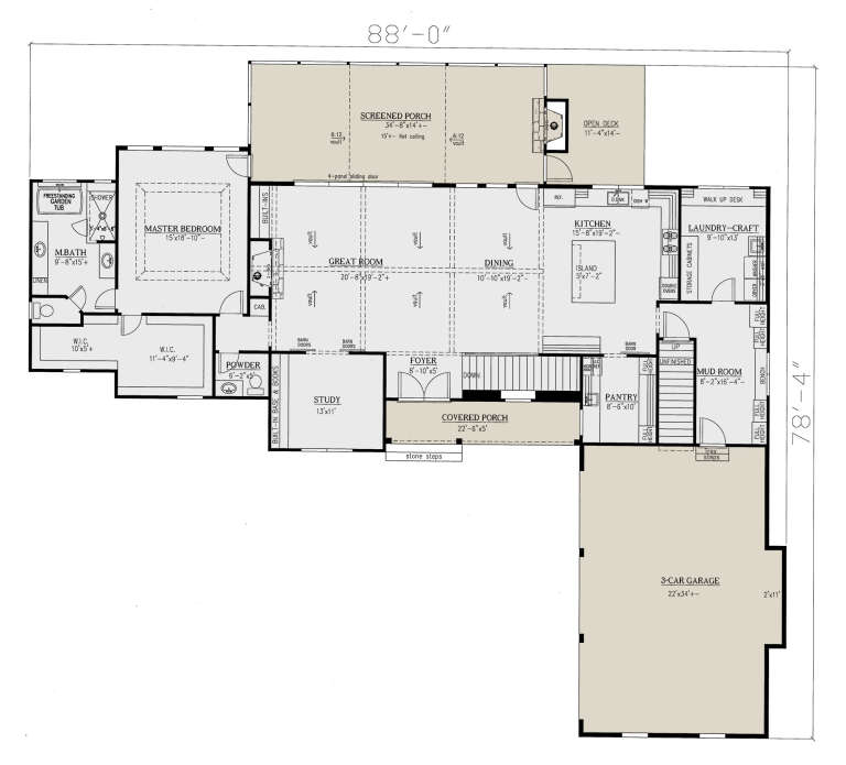 House Plan House Plan #24752 Drawing 1
