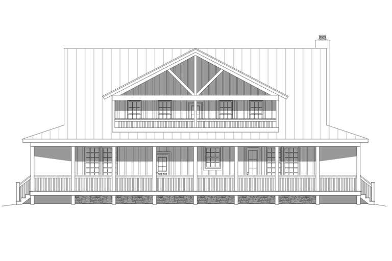 Country House Plan #940-00248 Elevation Photo
