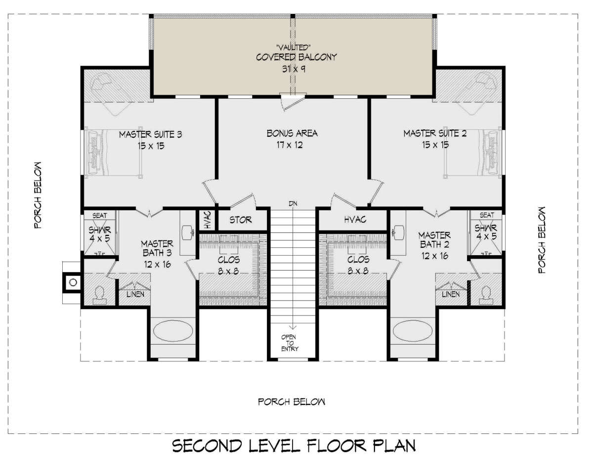 Second Floor for House Plan #940-00248