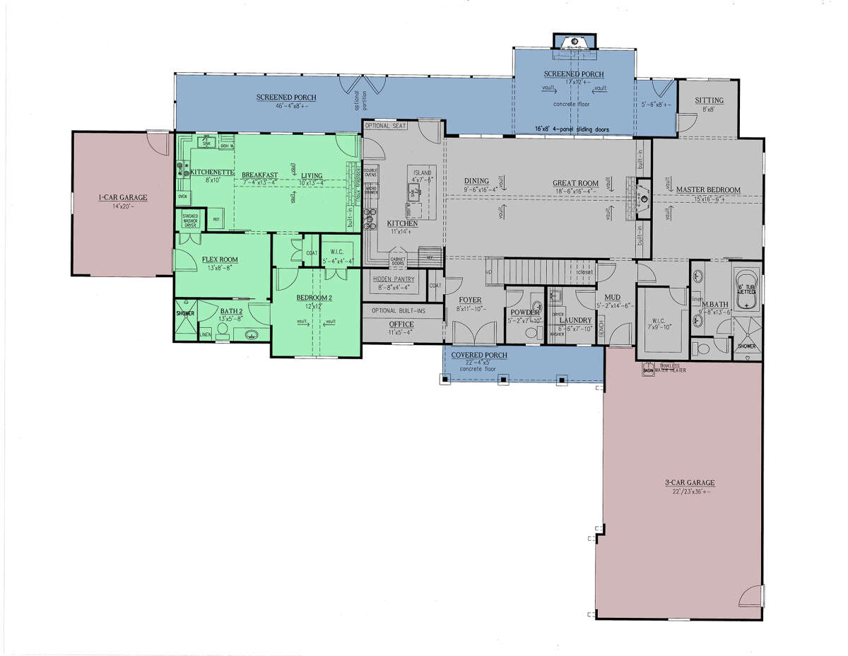 Main Floor w/In-Law Suite for House Plan #286-00110