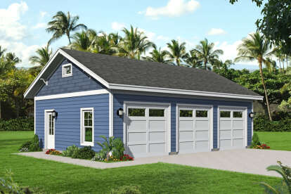 0 Bed, 0 Bath, 864 Square Foot House Plan - #940-00250