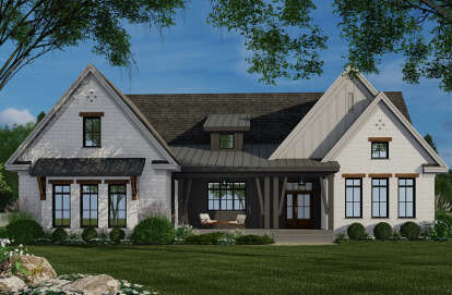 Modern Farmhouse Plan - 2,364 Square Feet, 3 Bedrooms, 2.5