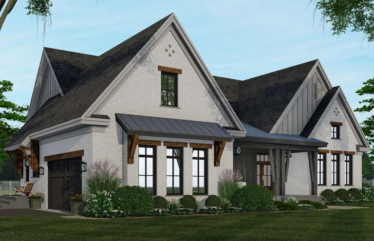 Modern Farmhouse House Plan #098-00325 Elevation Photo