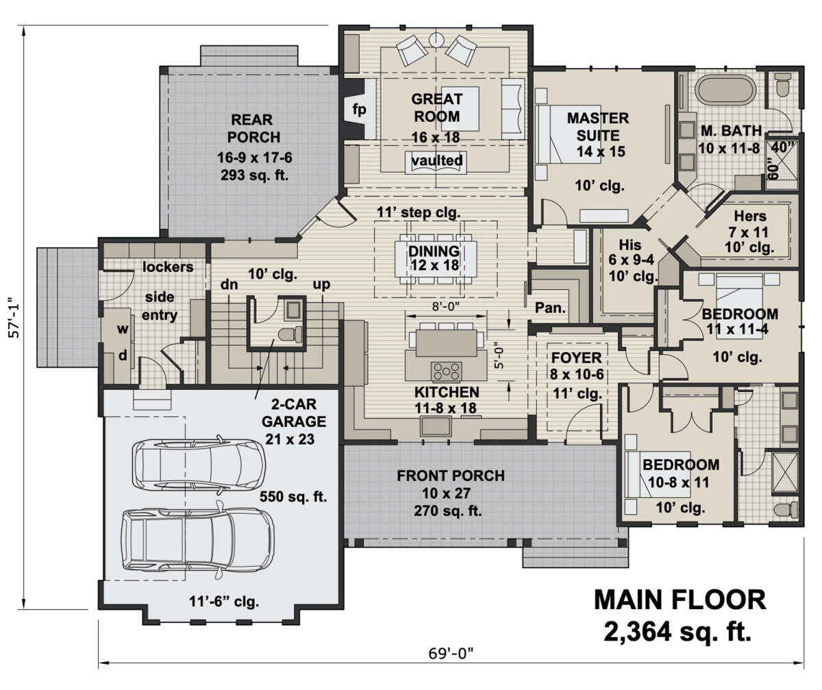 Main Floor for House Plan #098-00325