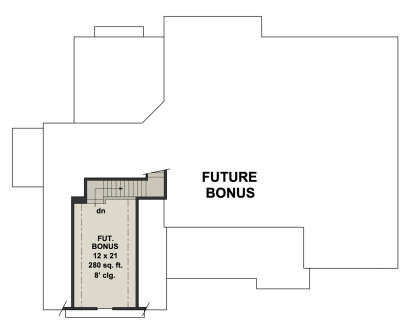 Bonus Room for House Plan #098-00325