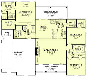 Main Floor for House Plan #041-00231