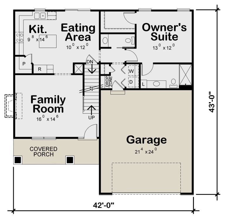 House Plan House Plan #24760 Drawing 1