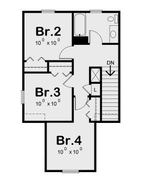 Second Floor for House Plan #402-01654