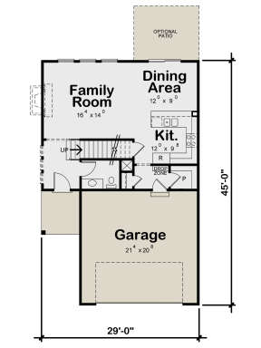 Traditional Plan: 1,822 Square Feet, 3 Bedrooms, 2.5 Bathrooms - 402-01655