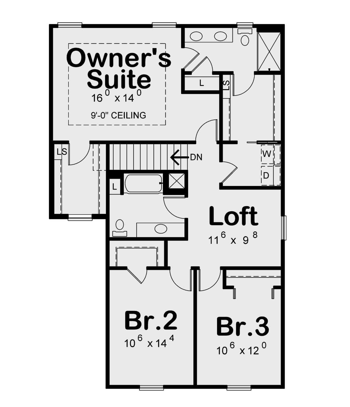 Second Floor for House Plan #402-01655