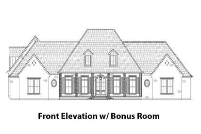 French Country House Plan #4534-00036 Elevation Photo