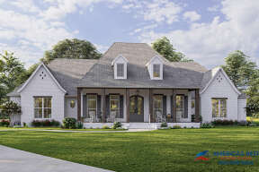 French Country House Plan #4534-00036 Elevation Photo