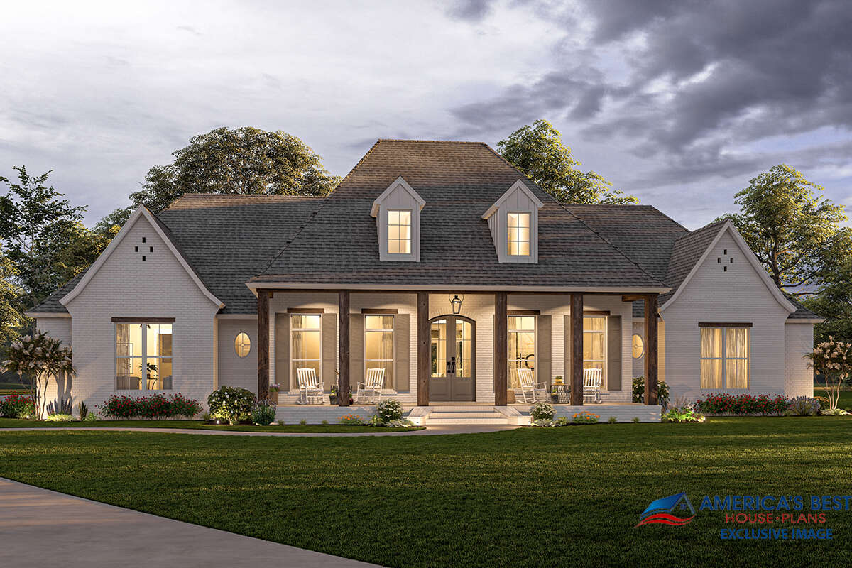 French Country Plan: 3,273 Square Feet, 4 Bedrooms, 3.5