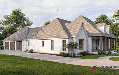 French Country House Plan #4534-00036 Elevation Photo