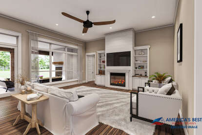 French Country Plan: 3,273 Square Feet, 4 Bedrooms, 3.5