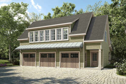2 Bed, 1 Bath, 1168 Square Foot House Plan - #6082-00181