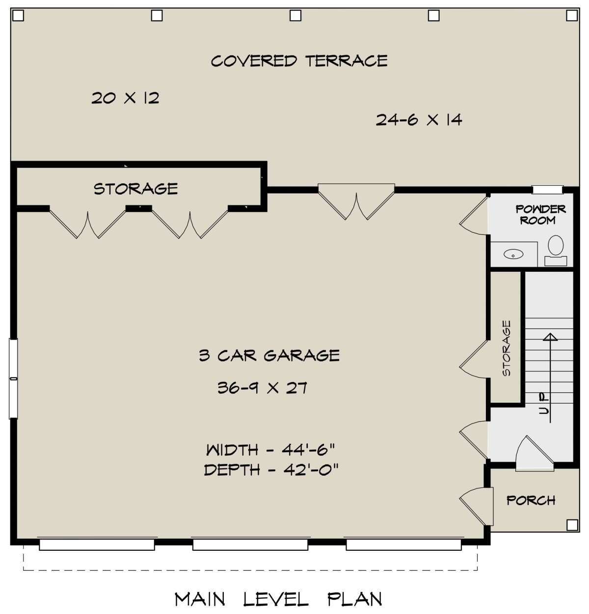 First Floor for House Plan #6082-00181
