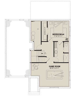 Basement for House Plan #034-01276