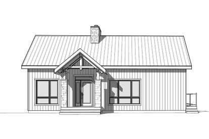 Lake Front House Plan #034-01277 Elevation Photo