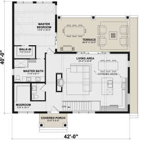 Main Floor  for House Plan #034-01277