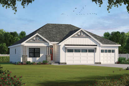 Craftsman House Plan #402-01659 Elevation Photo
