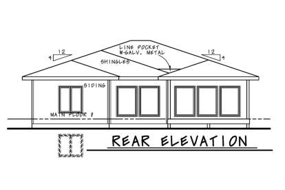 Modern House Plan #402-01660 Elevation Photo