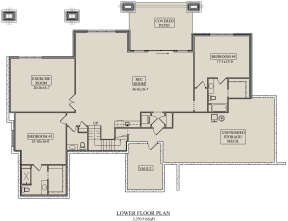 Basement for House Plan #5631-00130