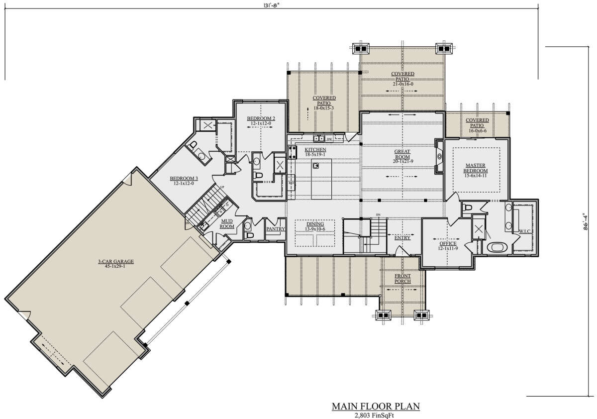 Main Floor for House Plan #5631-00132