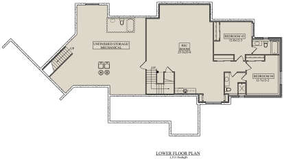 Basement for House Plan #5631-00133