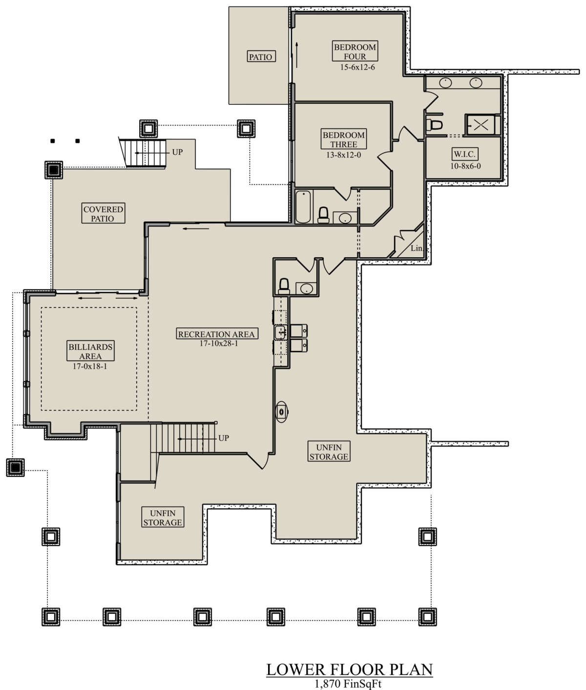 Basement for House Plan #5631-00134