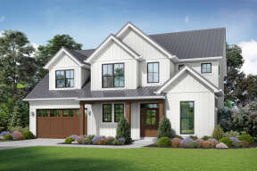 Modern Farmhouse House Plan #2559-00844 Elevation Photo