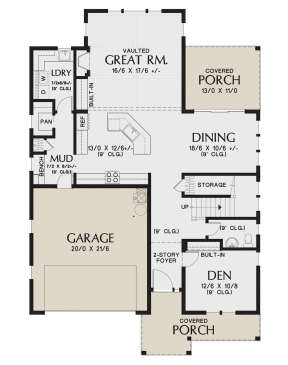 Main Floor for House Plan #2559-00845