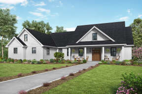 Modern Farmhouse House Plan #2559-00846 Elevation Photo
