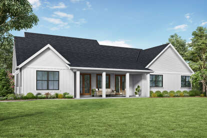 Modern Farmhouse House Plan #2559-00846 Elevation Photo