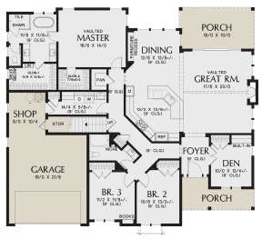 Main Floor for House Plan #2559-00848