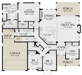 Main Floor for House Plan #2559-00848