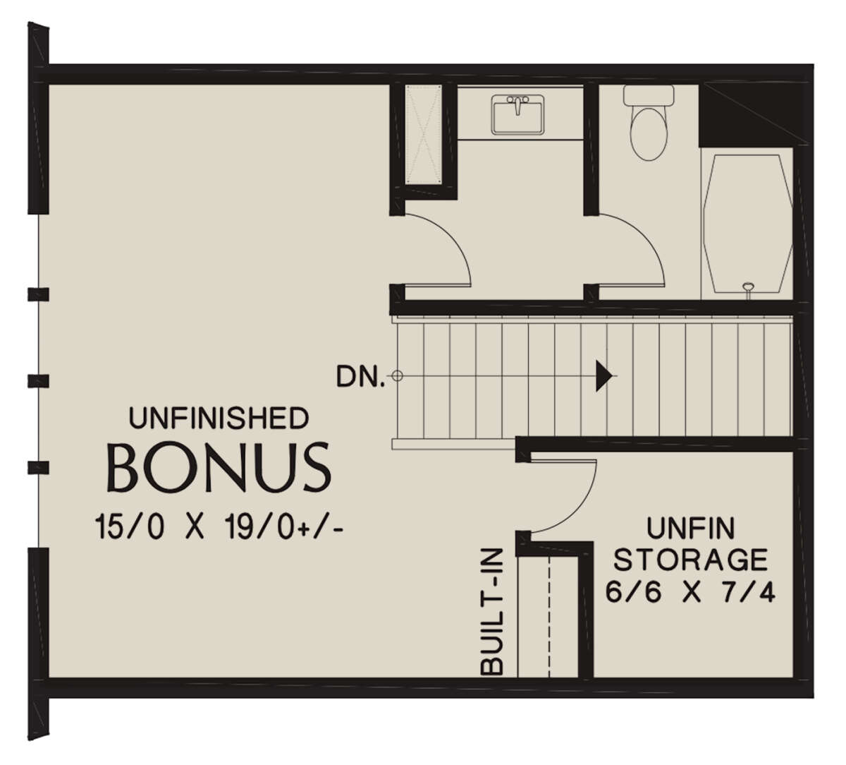 Bonus Room for House Plan #2559-00848