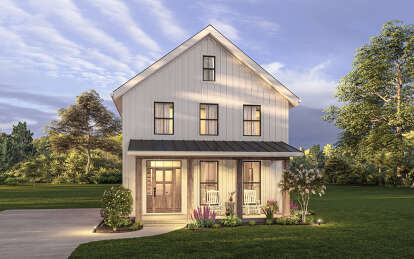 Modern Farmhouse House Plan #2559-00849 Elevation Photo