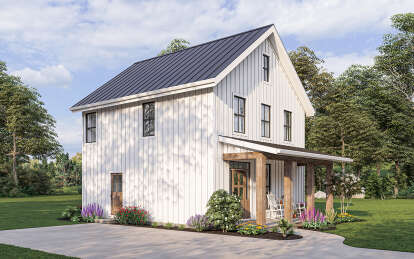 Modern Farmhouse House Plan #2559-00849 Elevation Photo