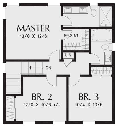 Second Floor for House Plan #2559-00849